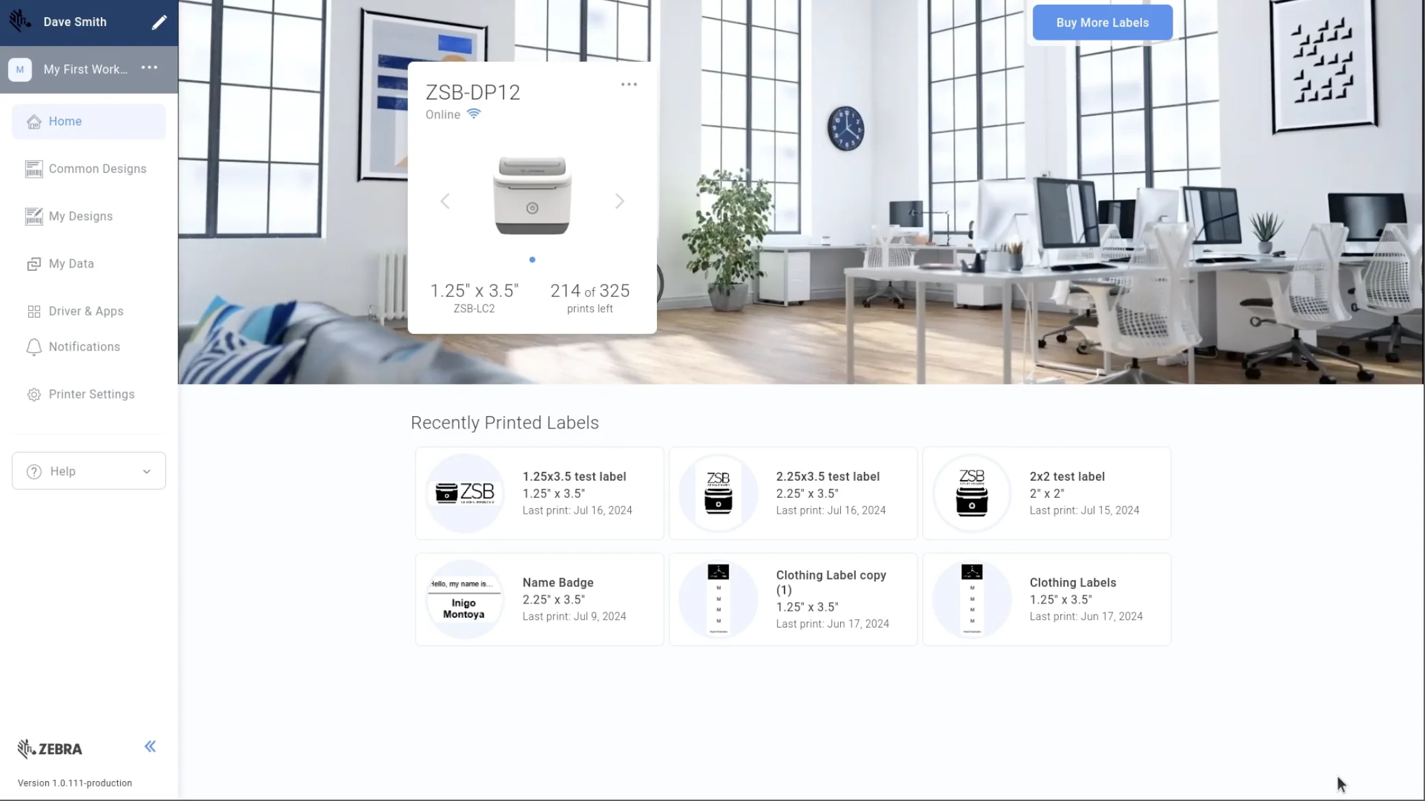 ZSB Label Design Web Application preview